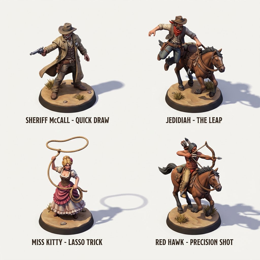 3D Isometric Miniature Models of Western TV Characters 1