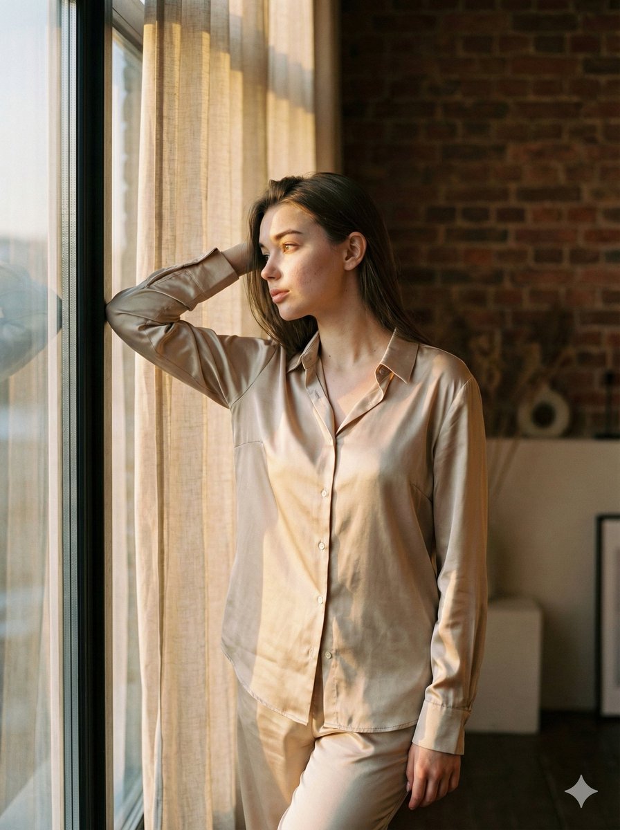 Golden Hour Loft Editorial Portrait JSON 2