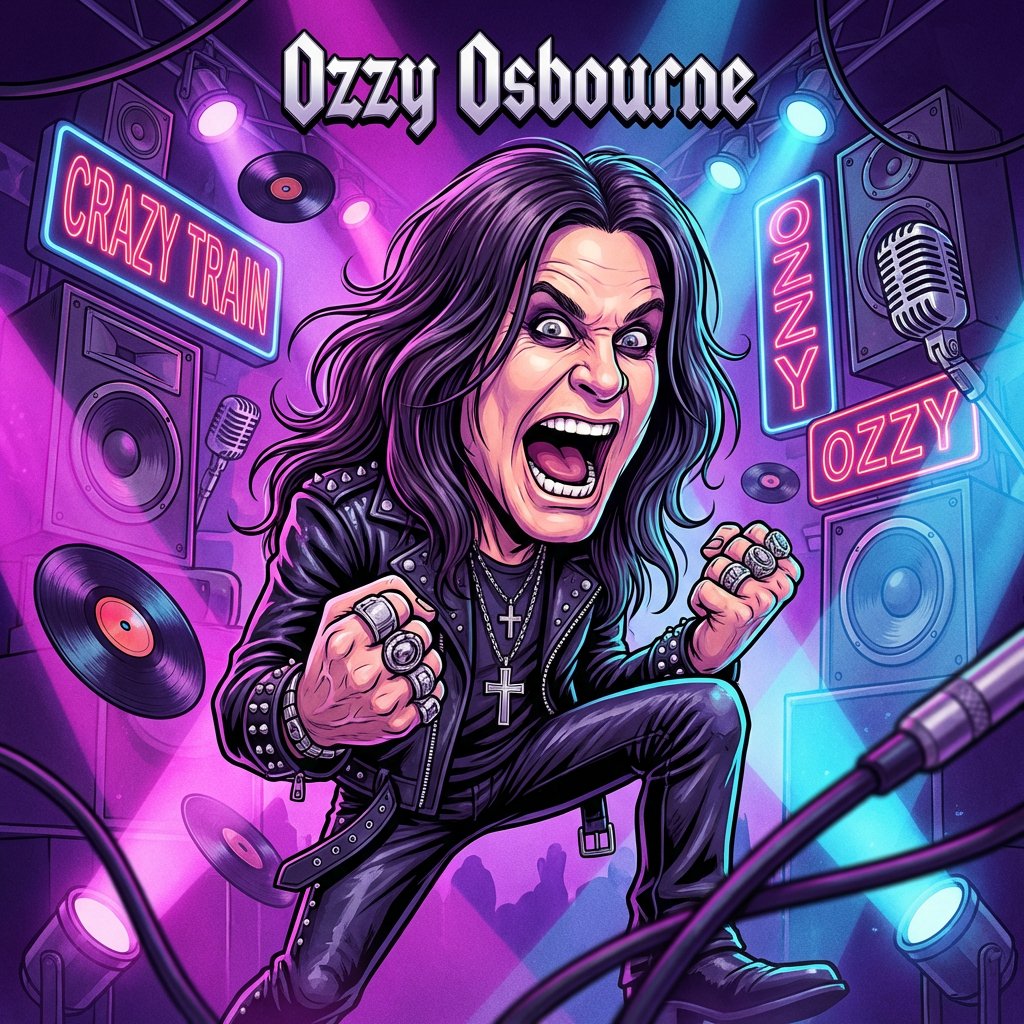 Master Prompt for Caricature Art of Music Legends 1