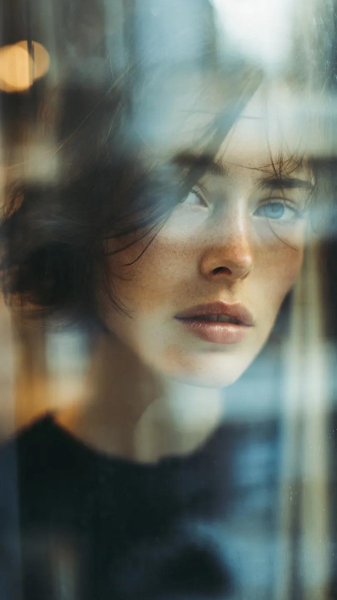 Layered Reflection Portrait Photography Prompt 2