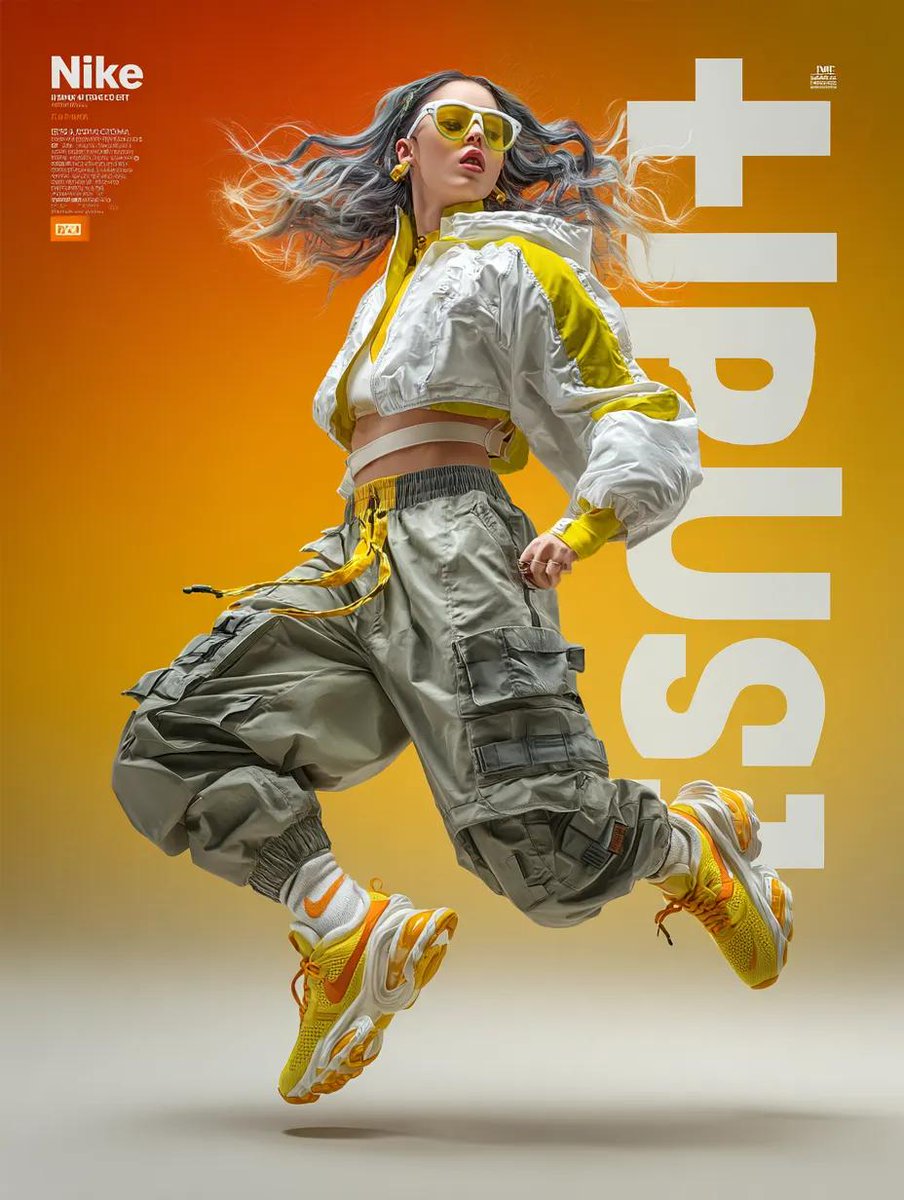 Dynamic Futuristic Nike Fashion Ad Prompt for Nano Banana Pro 2