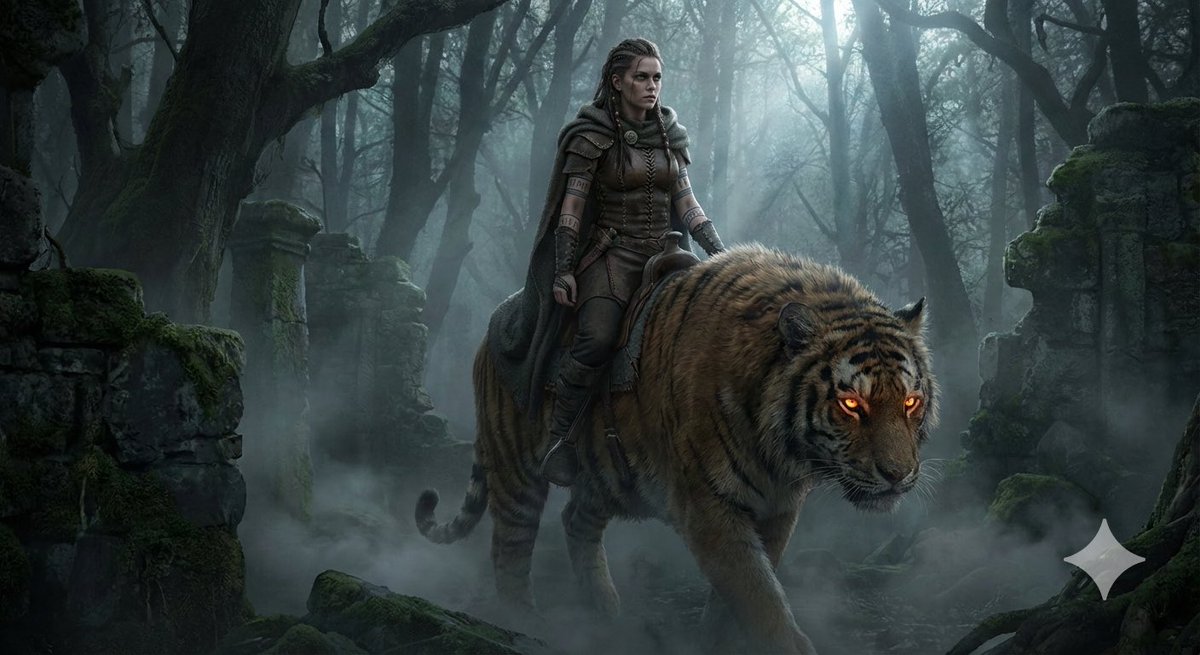 Dune-Inspired Epic Scene with Woman Riding a Giant Rooster 4