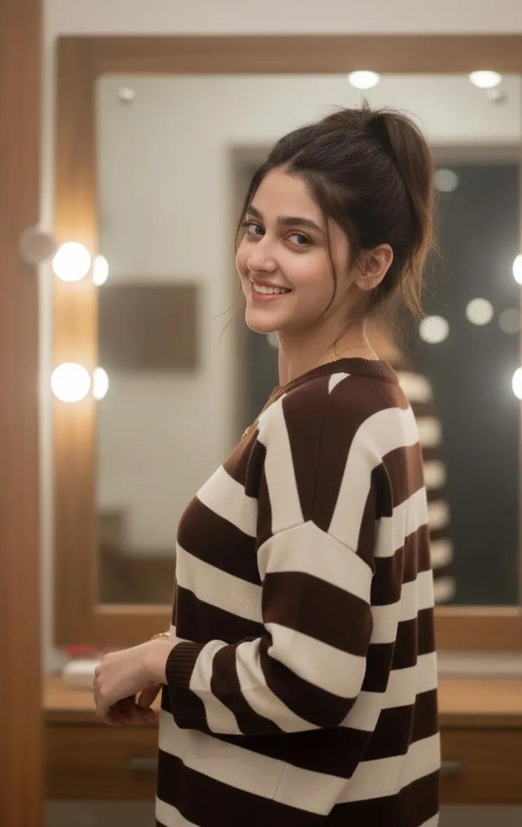 Cozy Indoor Lifestyle Portrait with Vanity Mirror 2