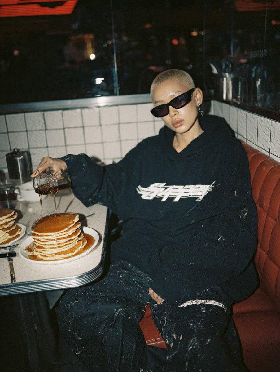 Kazakh Woman in Retro Diner 1