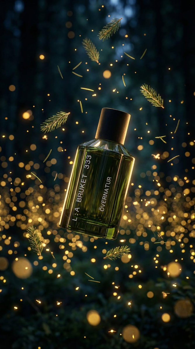 Luxury Perfume Bottle in Mystical Forest Product Shot 1