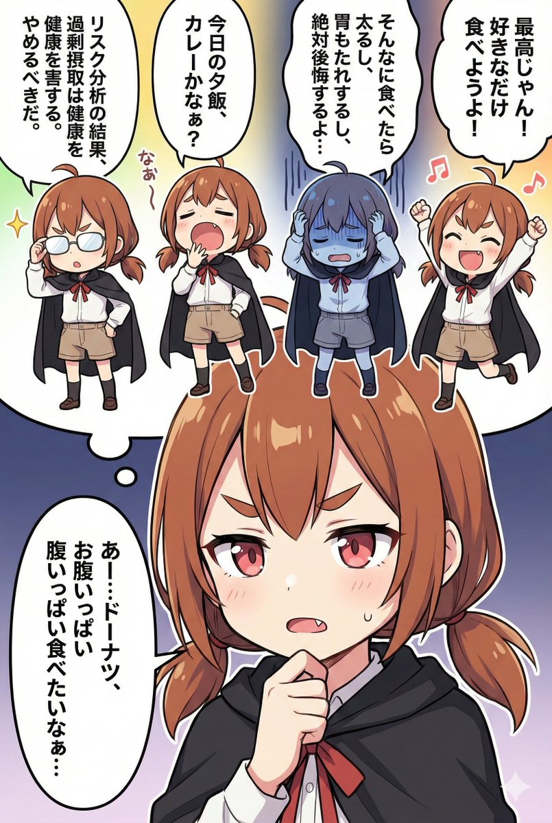 Character Inner Monologue Comic Prompt (Japanese) 1