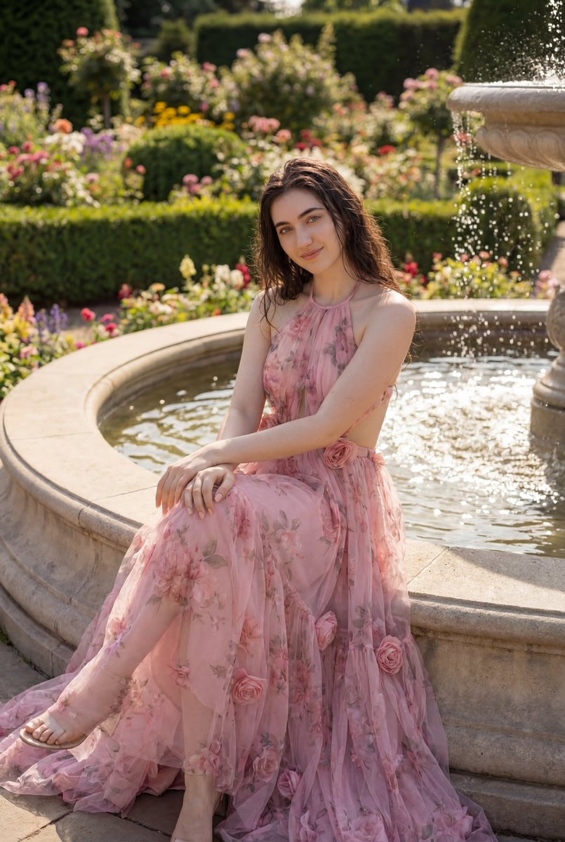Luxury Garden Fashion Editorial Portrait 2