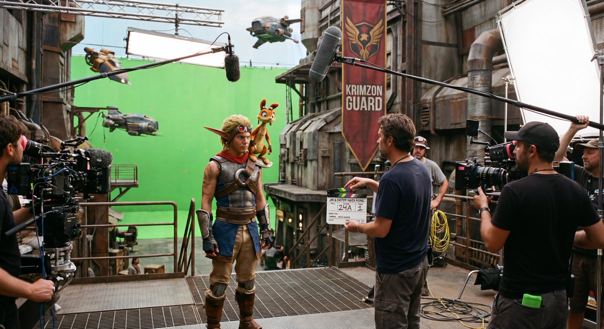 Live-action video game BTS scene 2