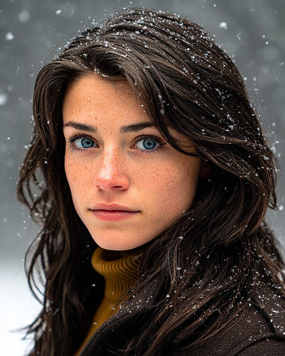 Cinematic Winter Portrait with Hyper-Detail 2