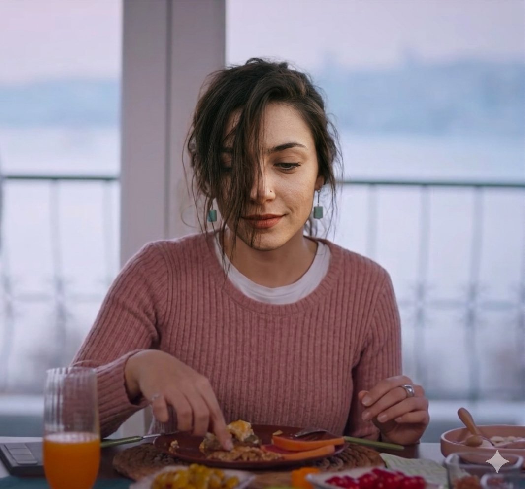 Cinematic Realism of Morning Breakfast on a Balcony 1