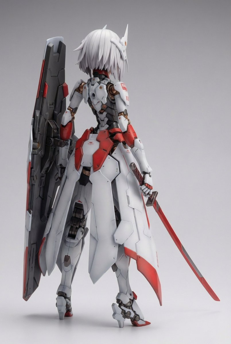 KNIGHT MECHA GIRL Figure Generation Prompt 2