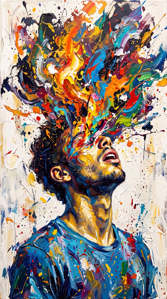 Abstract Expressionist Paint Eruption 2