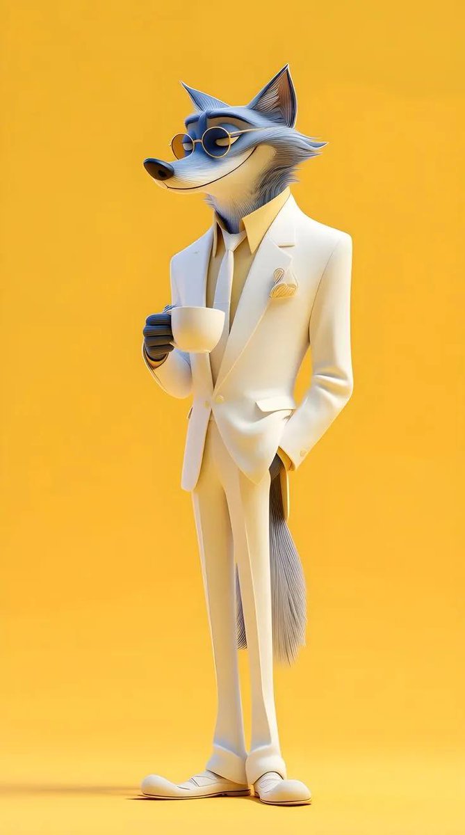3D Anthropomorphic Dog in Streetwear 2