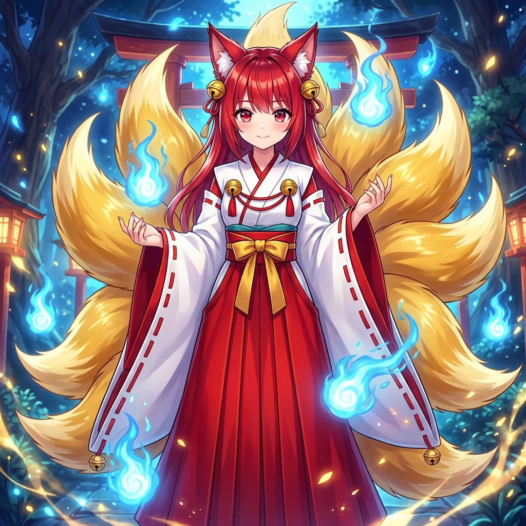 Transforming into a Nine-Tailed Fox (Kitsune) 1