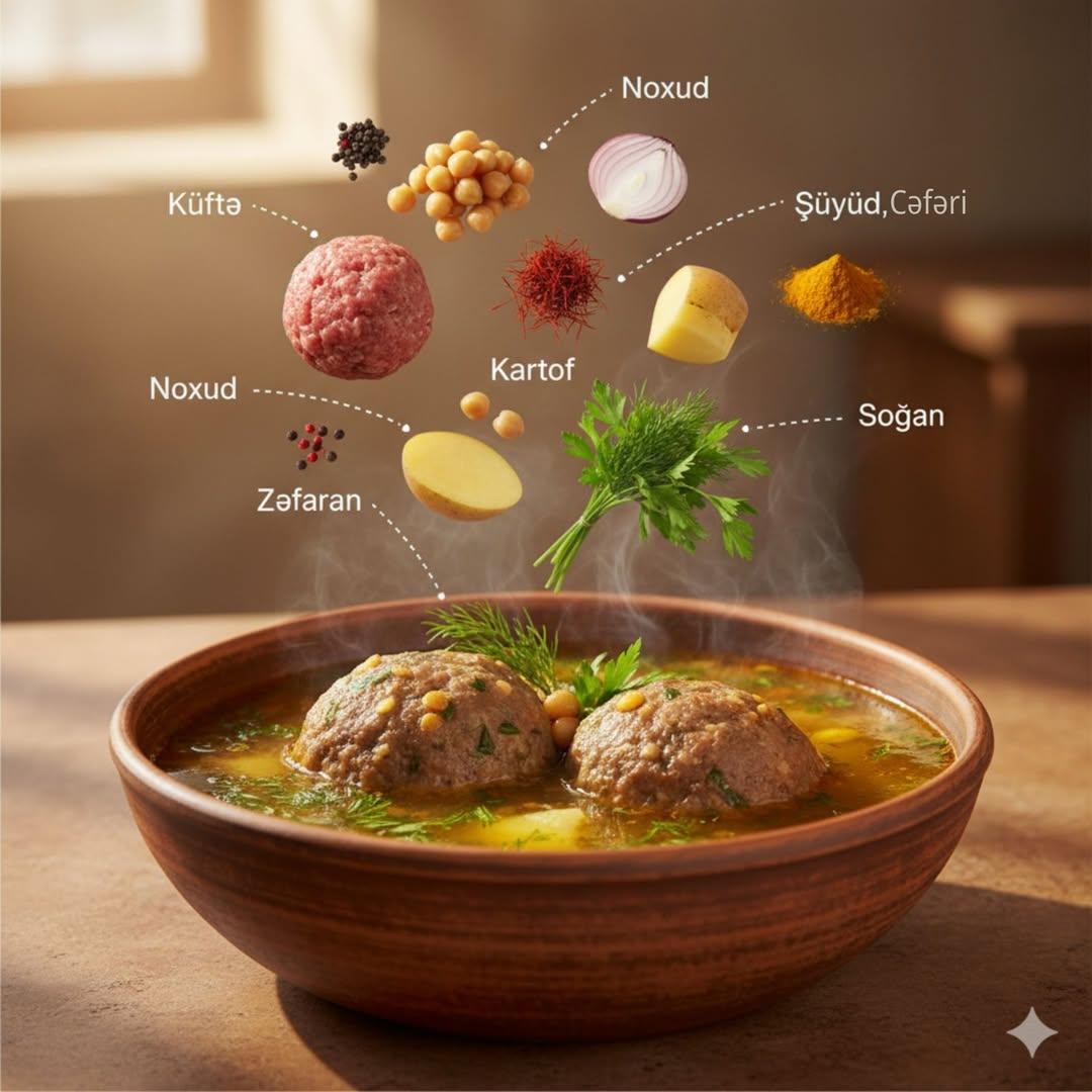 Cinematic Food Infographic with Floating Ingredients 2