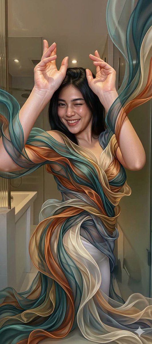 Neo-Organic Textile Portrait Illustration 1