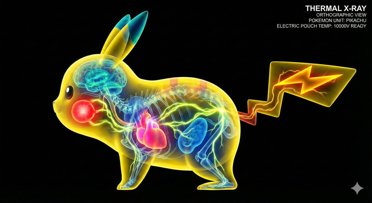 Thermal X-Ray Style Infographic Prompt (Nintendo Switch Example) 2