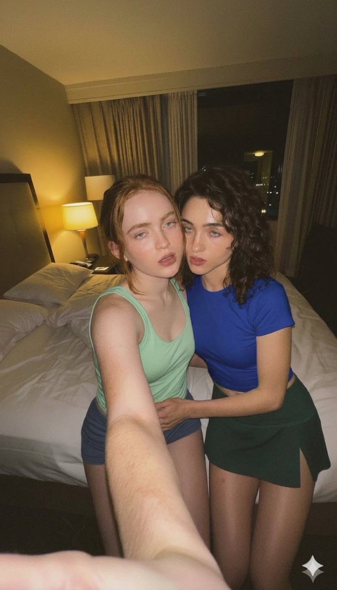 Sadie Sink and Natalia Dyer Close Portraits 4
