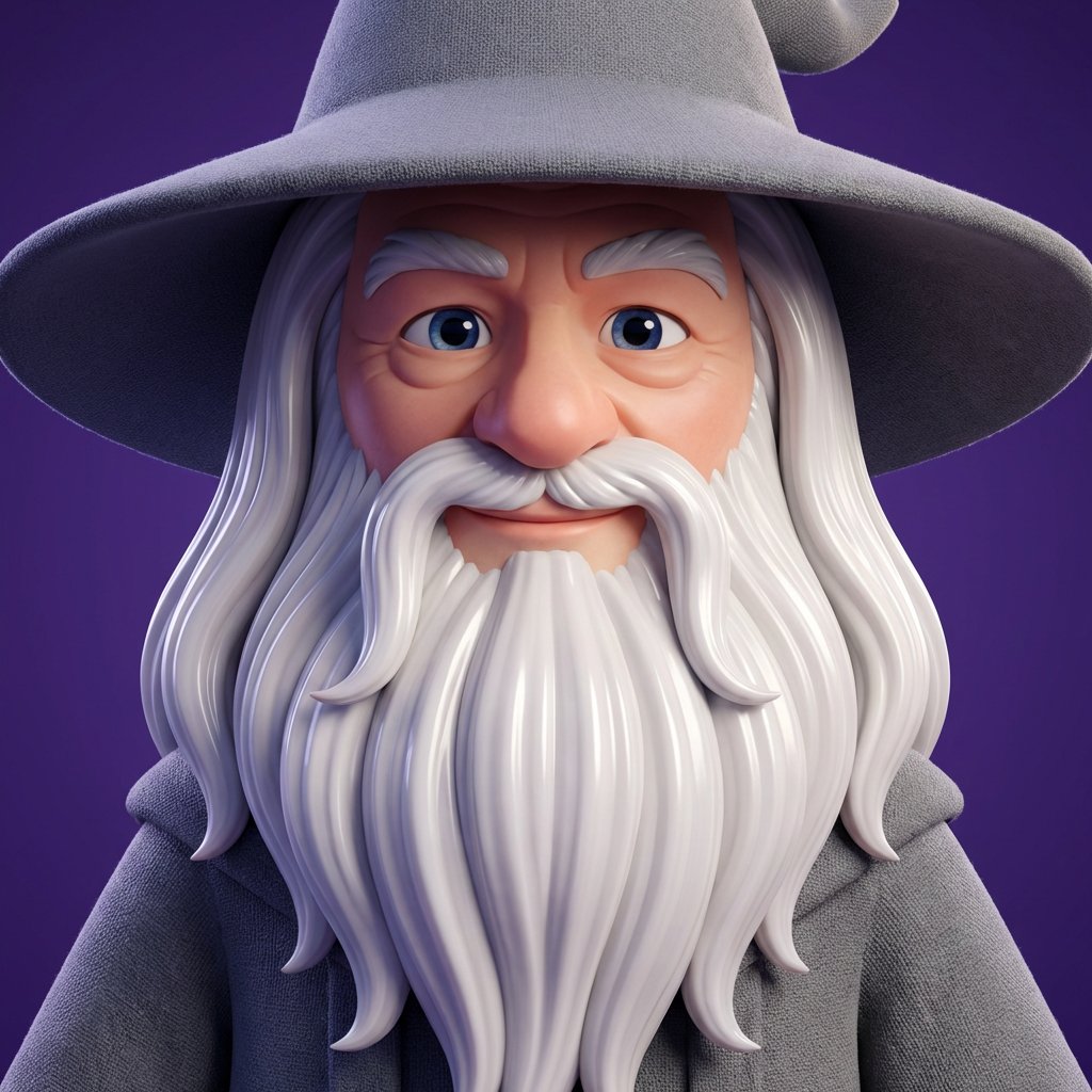 3D CGI Big-Head Cartoon of Harry Potter 3