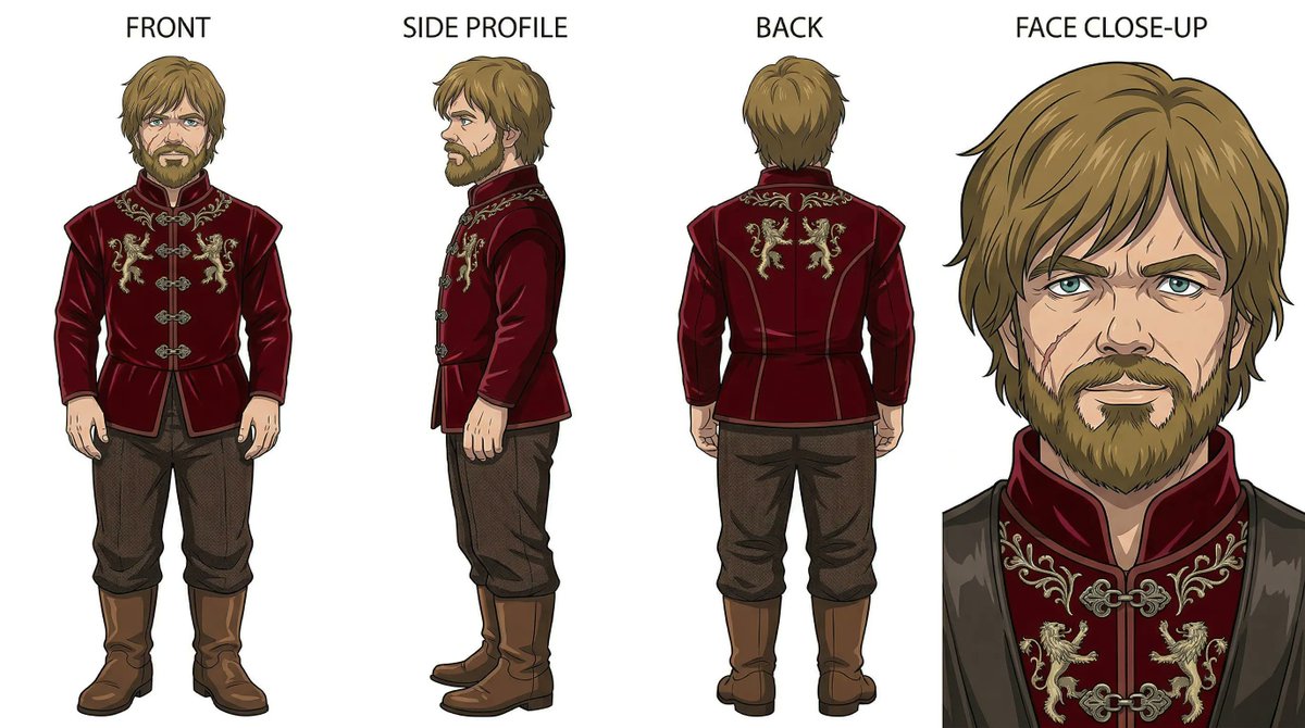 Ghibli x Game of Thrones Character Prompts 2