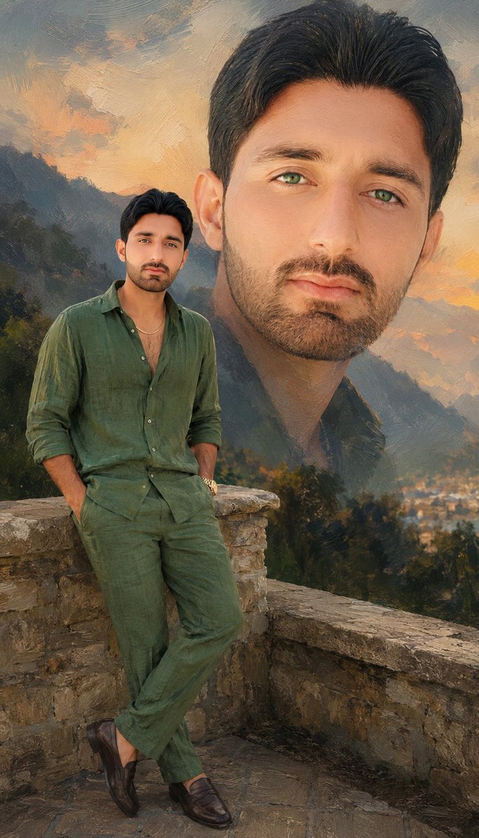 Social Media Post - South Asian Man Artistic Portrait