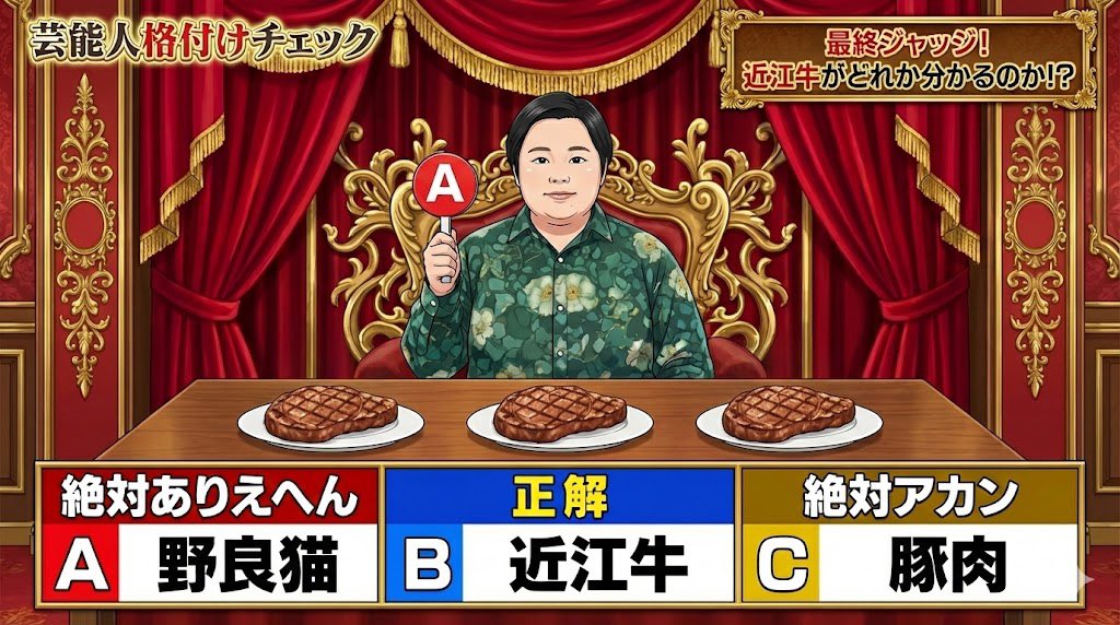 Japanese TV Parody Image Generation Prompt 2