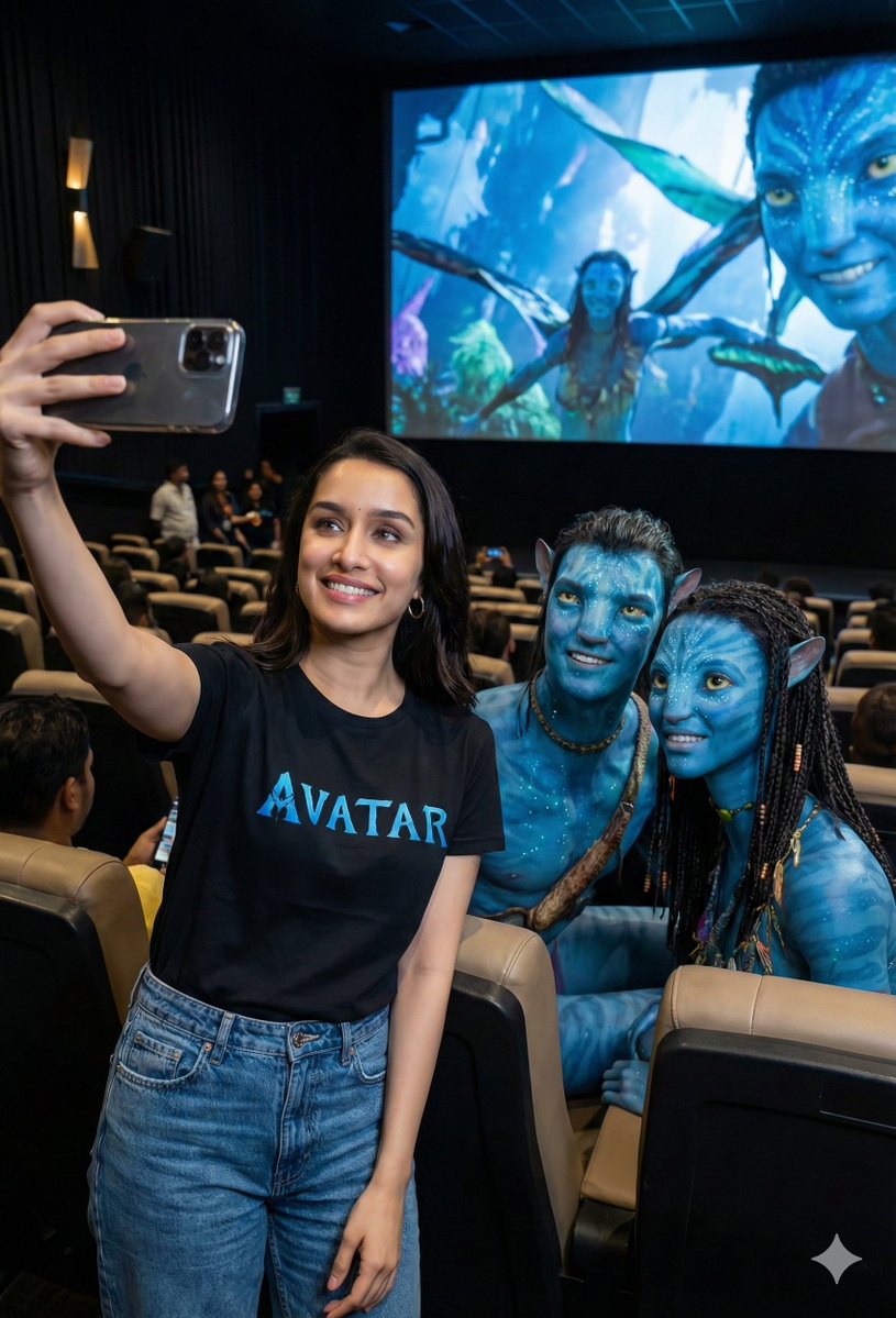 Avatar Movie Selfie in a Cinema Hall 1