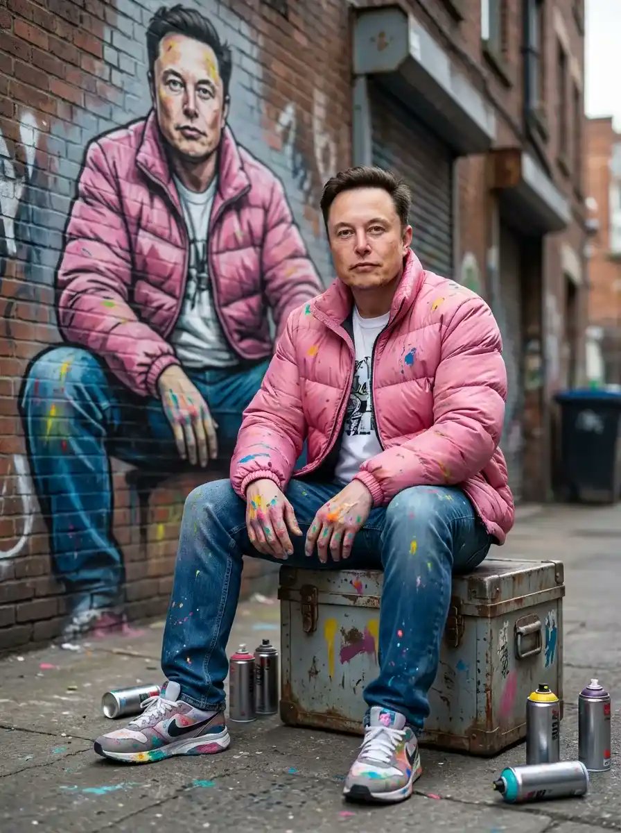 Photorealistic Cinematic Street Portrait with Exact Facial Reference 1