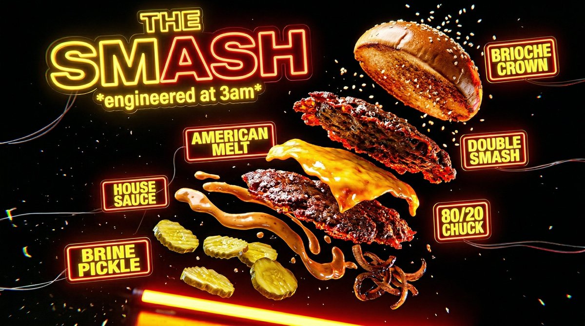 Neon Explosion Smash Burger 2