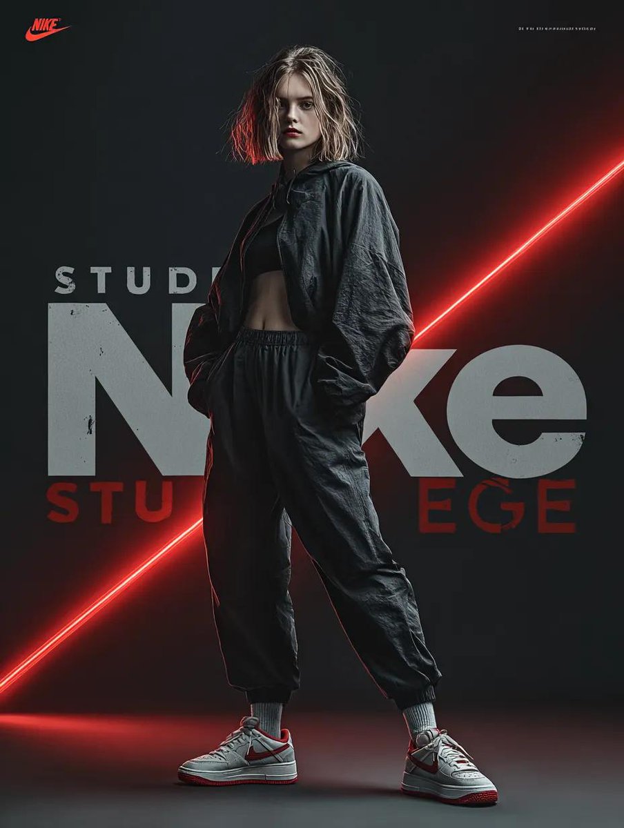 Dynamic Futuristic Nike Fashion Ad Prompt for Nano Banana Pro 1