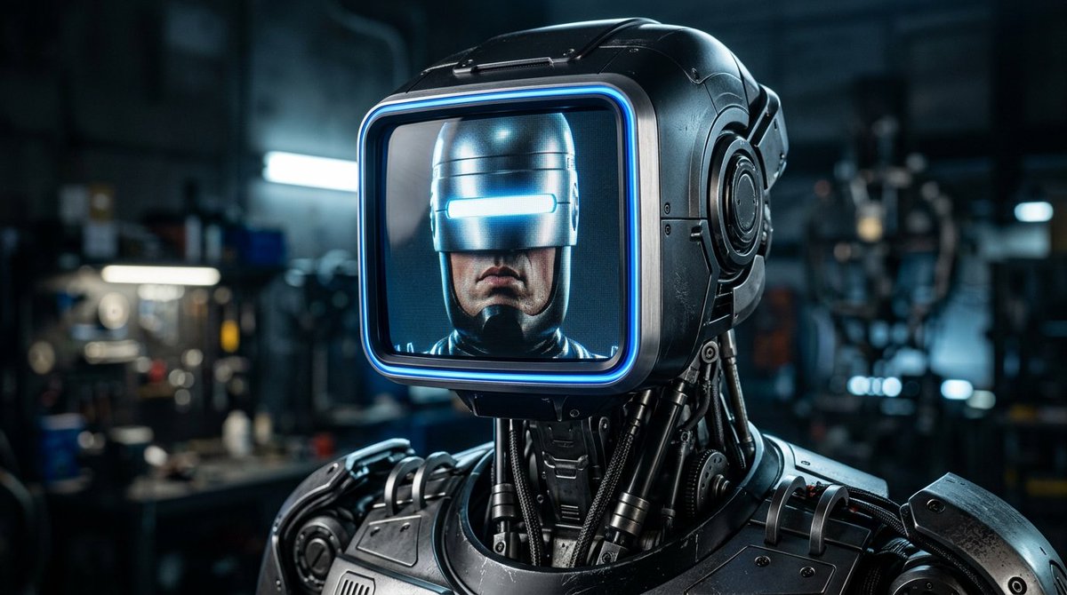 Sleek LCD-Face Robot Prompt 2