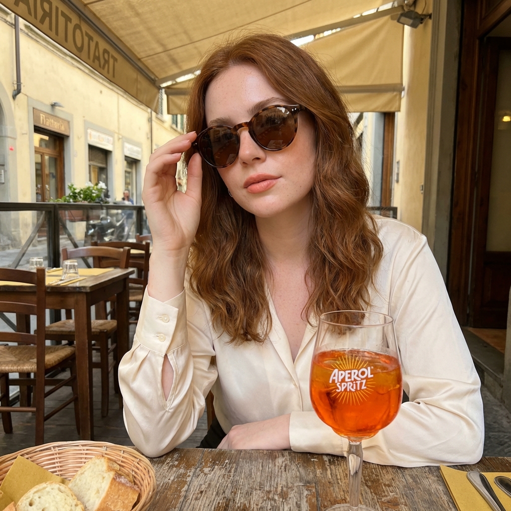 Golden Hour Portrait at Italian Trattoria 1