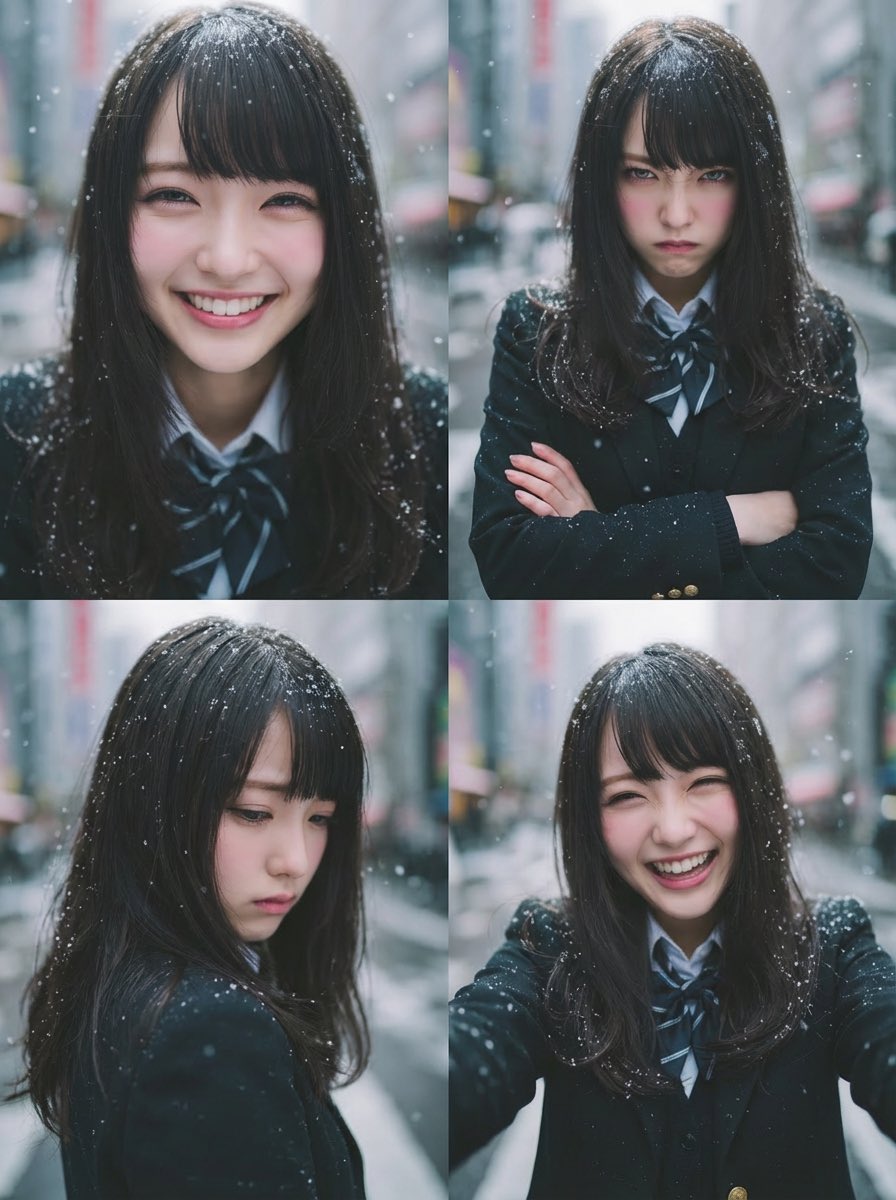 Four-Panel Emotion Grid Generator (Joy, Anger, Sadness, Fun) 1
