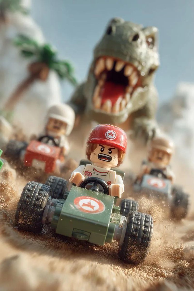 Lego Explorer Chased by Polar Bear (Video Prompt) 1