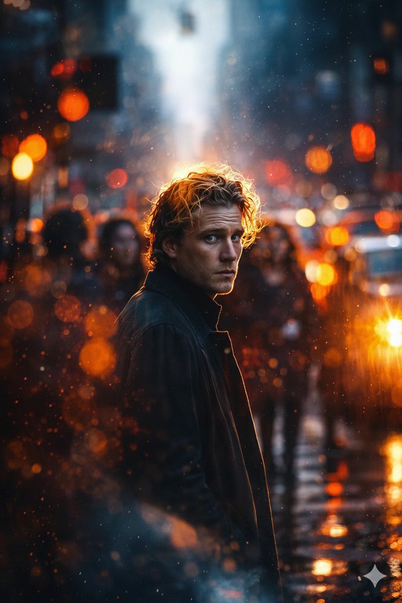 Cinematic Rainy City Portrait Prompt 1