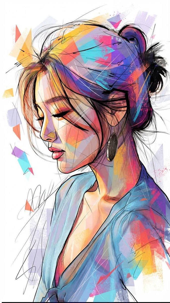 Contemporary Mixed-Media Portrait Art 1