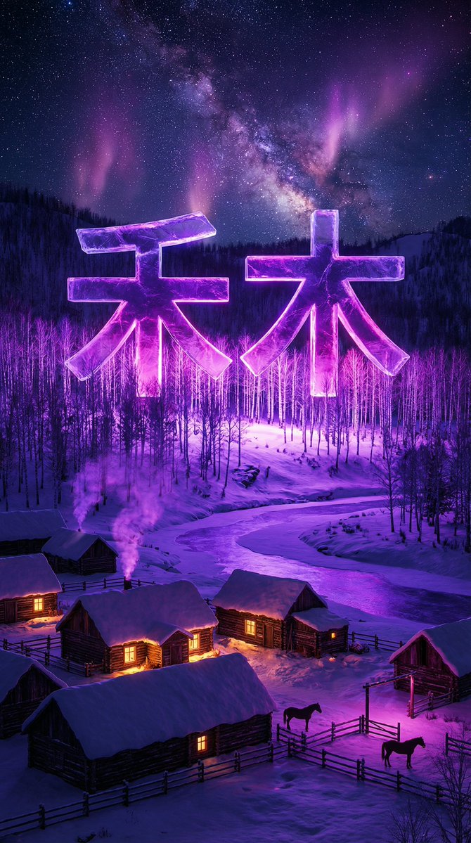 Dreamlike Snow Country Scene 4