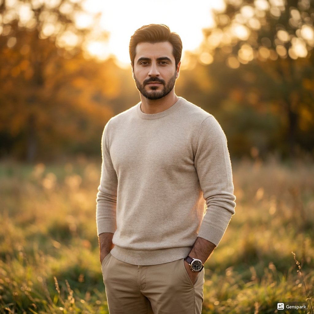 Golden Hour Fashion Portrait of a South Asian Man 3