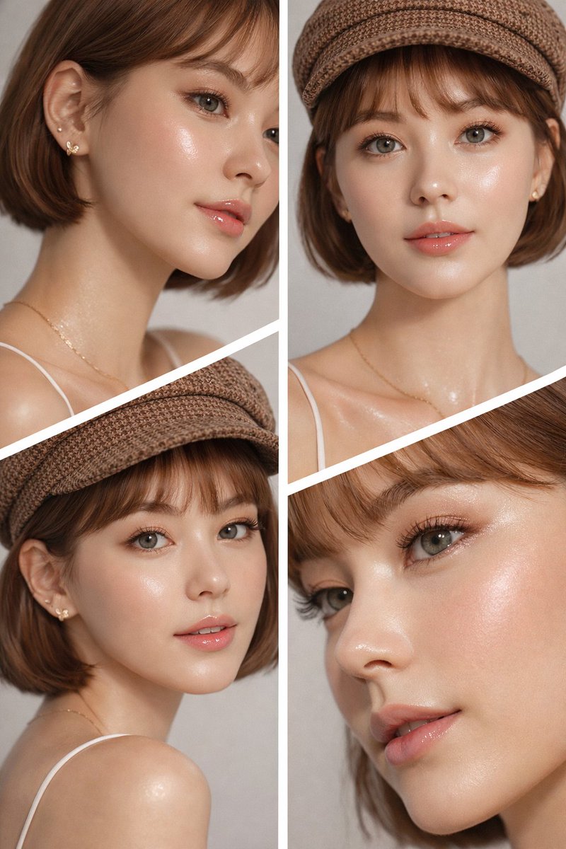 4-Panel Beauty Editorial Collage 2