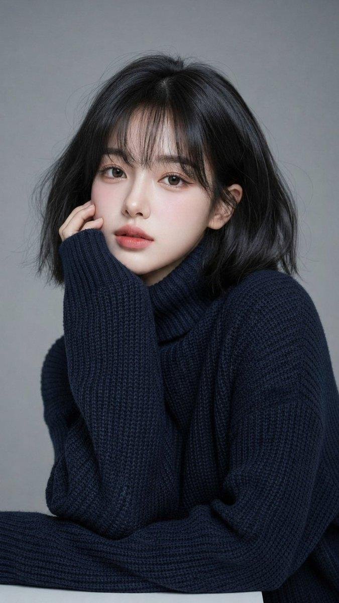Wavy Hair Studio Portrait 2