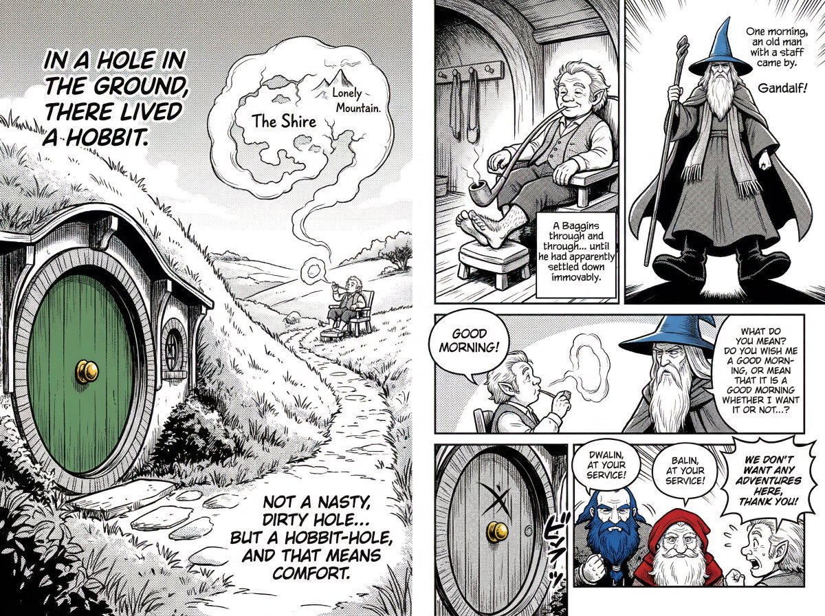 Manga Retelling of a Novel Opening 4