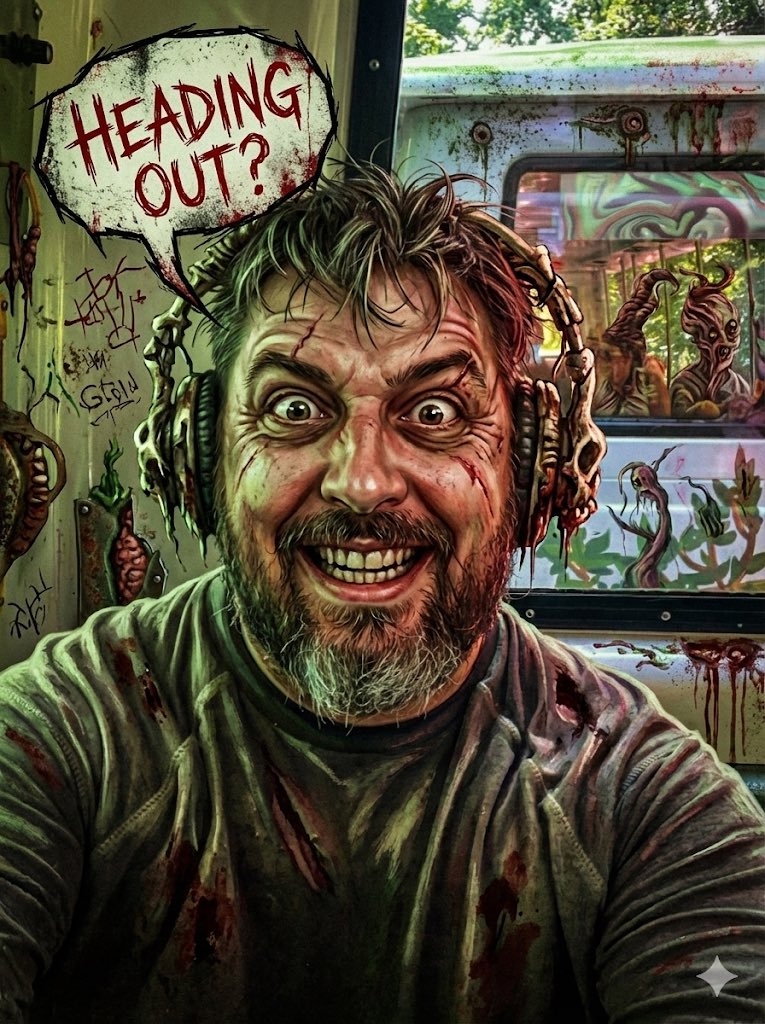 Messed Up Psycho Image with Speech Bubble 1