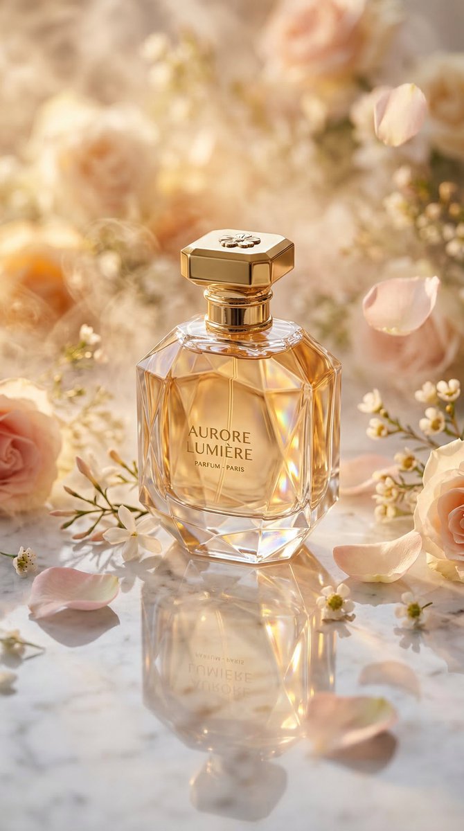 Luxury Perfume Bottle Editorial Image Prompt 1
