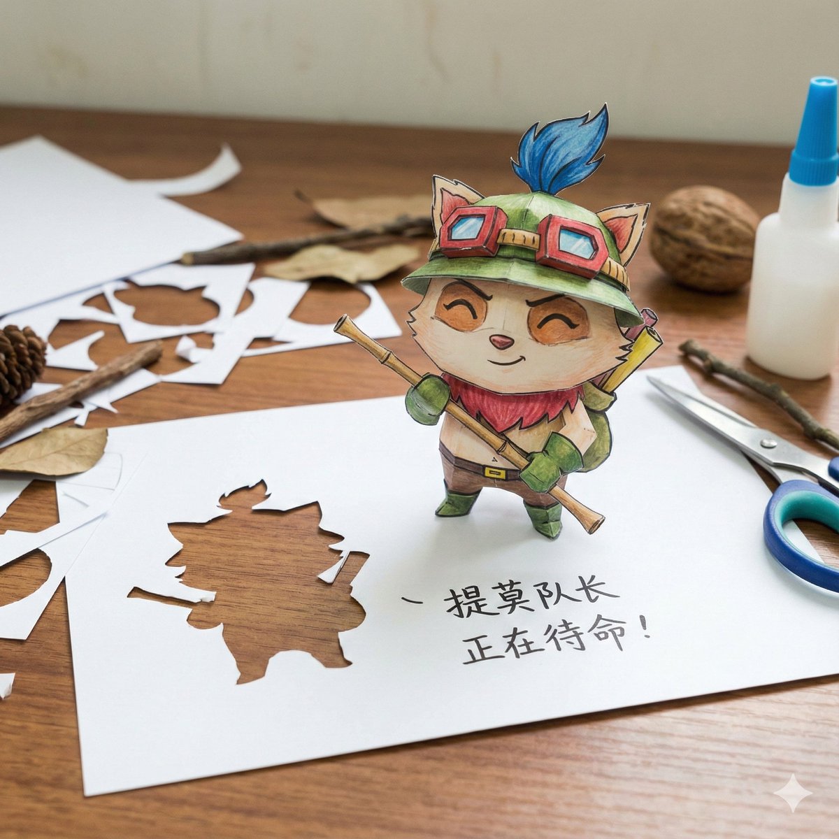 Paper Art Cutout Effect Prompt 2