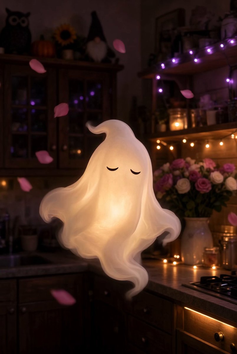 Cozy Kitchen Ghost Twirl