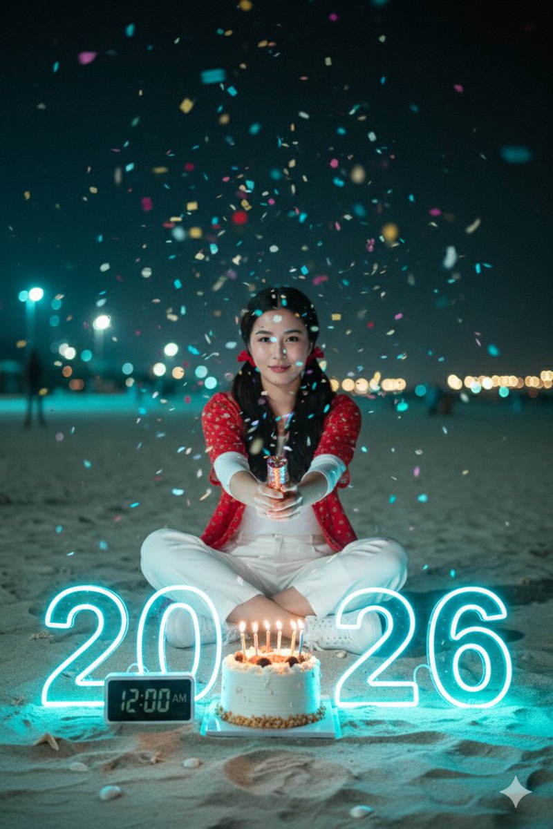 Cinematic New Year 2026 Birthday Photoshoot Prompt 1