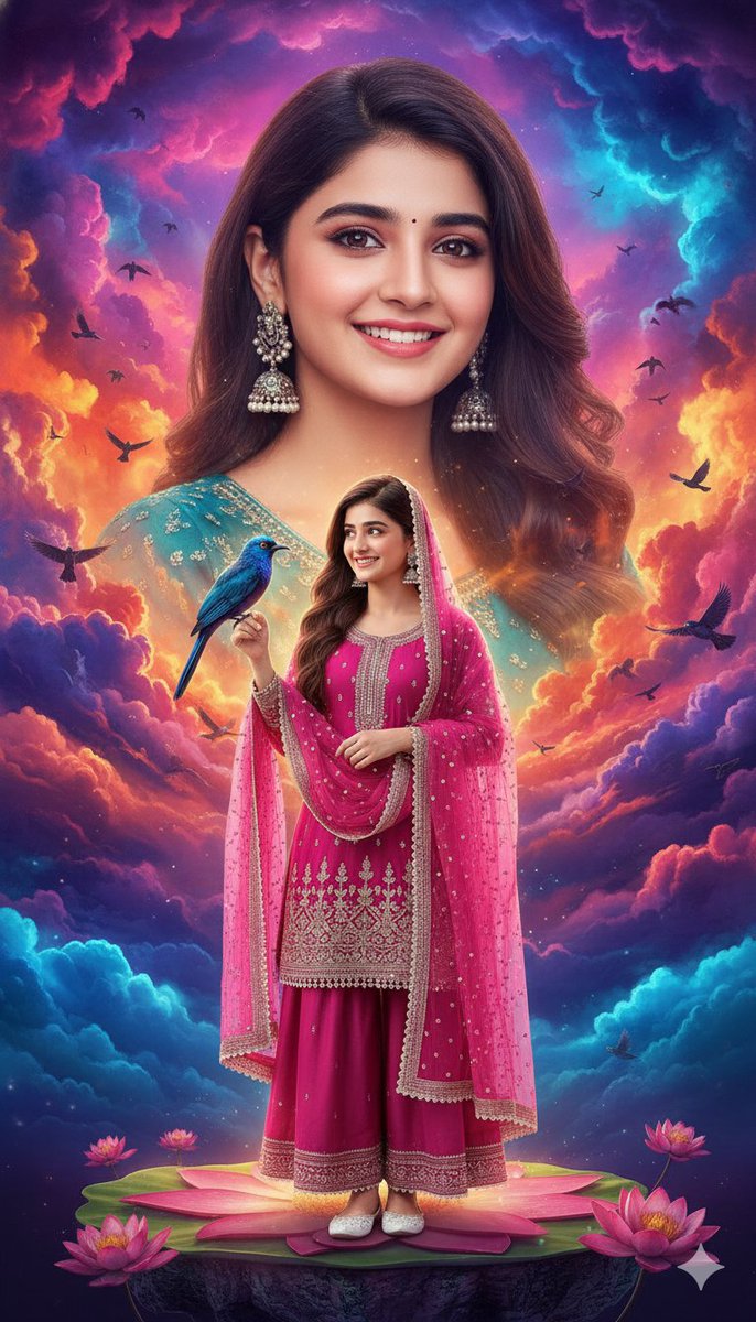 HD Cinematic Bollywood Poster with Dual Image Composition 1