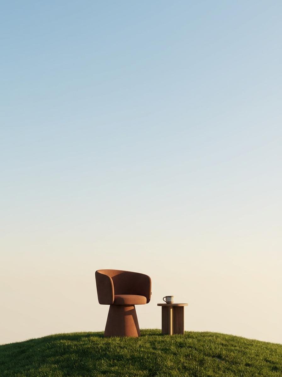 Minimalist Product Photography on Grassy Hill 2