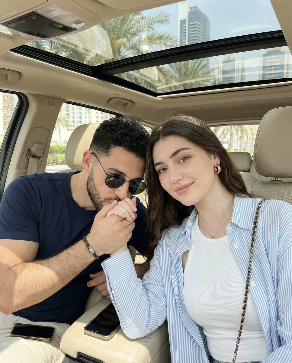 Candid Car Interior Lifestyle Photo of Couple 2