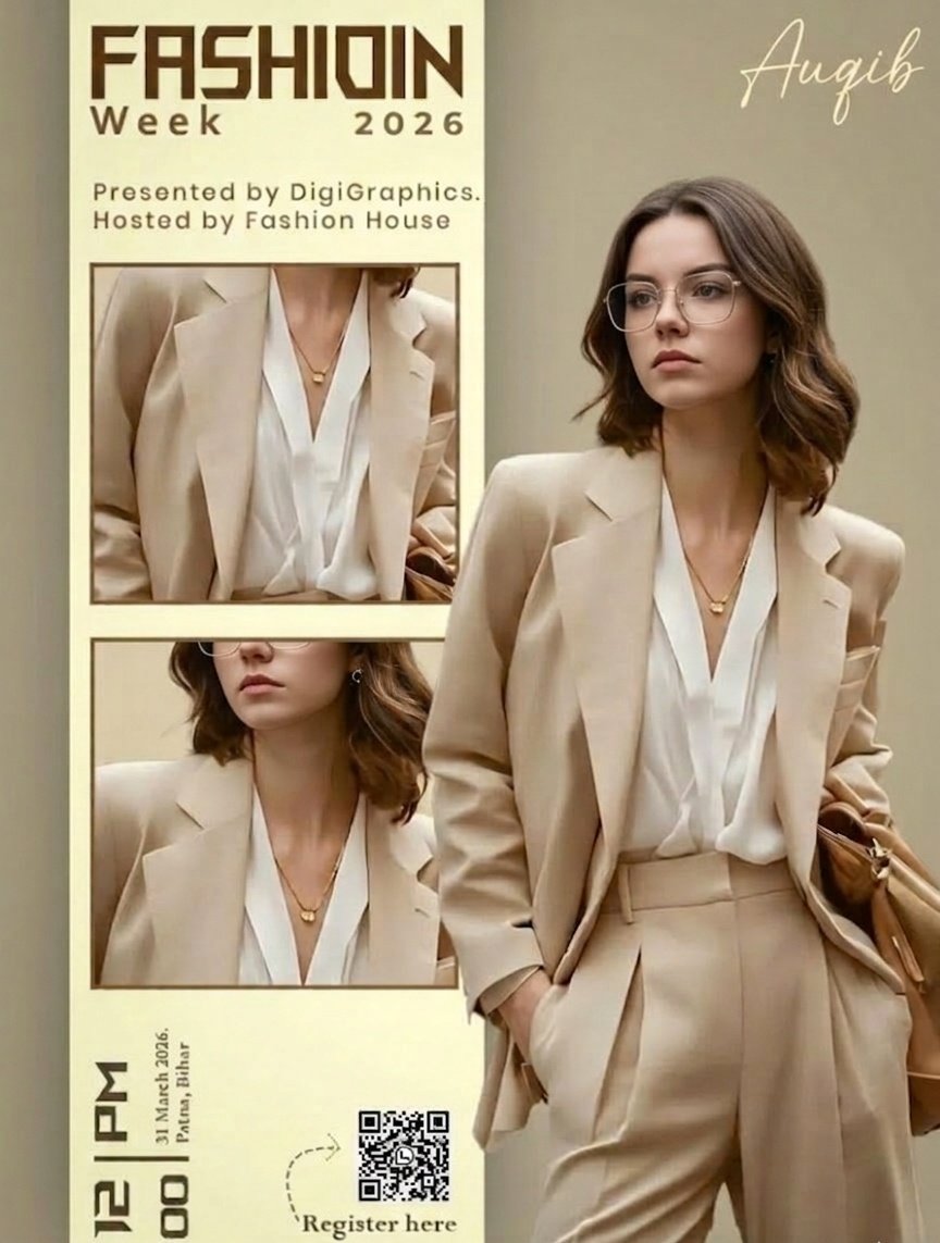 Editorial Fashion Ad Poster Prompt with Face Replacement 1